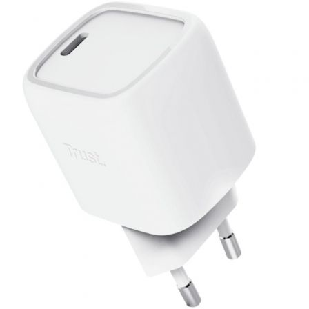 Trust Maxo Cargador de Pared GaN USB-C 30 W Blanco